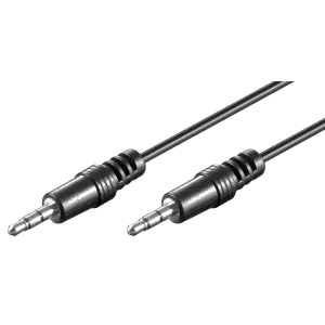 GOOBAY καλώδιο ήχου 3.5mm 51660, 3 pin stereo, copper, 5m, μαύρο - Image 1