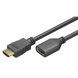 GOOBAY καλώδιο προέκτασης HDMI 61309 Ethernet, 4K/60Hz 18Gbps, 2m, μαύρο - Image 1