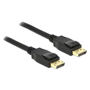 DELOCK καλώδιο DisplayPort 1.2 83806, 4K/60Hz, 21.6 Gbps, 2m, μαύρο - Image 1