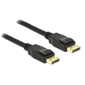 DELOCK καλώδιο DisplayPort 1.2 85508, 4K/60Hz, 21.6 Gbps, 1.5m, μαύρο - Image 1