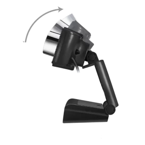 POWERTECH web camera PT-1078, 2.0MP Full HD, Plug & Play, 1.35m, μαύρη - Image 2