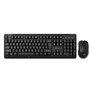 POWERTECH set ποντίκι & πληκτρολόγιο PT-1173, 2.4GHz & Bluetooth, μαύρο - Image 1