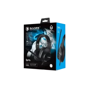 SADES Gaming Headset Spirits SA-721, multiplatform, 3.5mm, μαύρα - Image 2