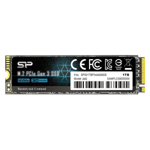 SILICON POWER SSD PCIe Gen3x4 P34A60 M.2 2280, 1TB, 2.200-1.600MB/s
