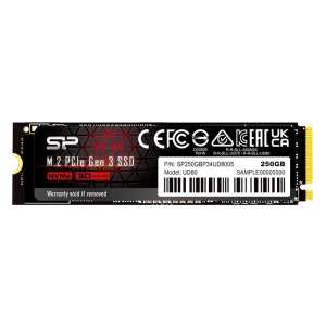 SILICON POWER SSD PCIe Gen3x4 M.2 2280 UD80, 250GB, 3.400-3.000MB/s